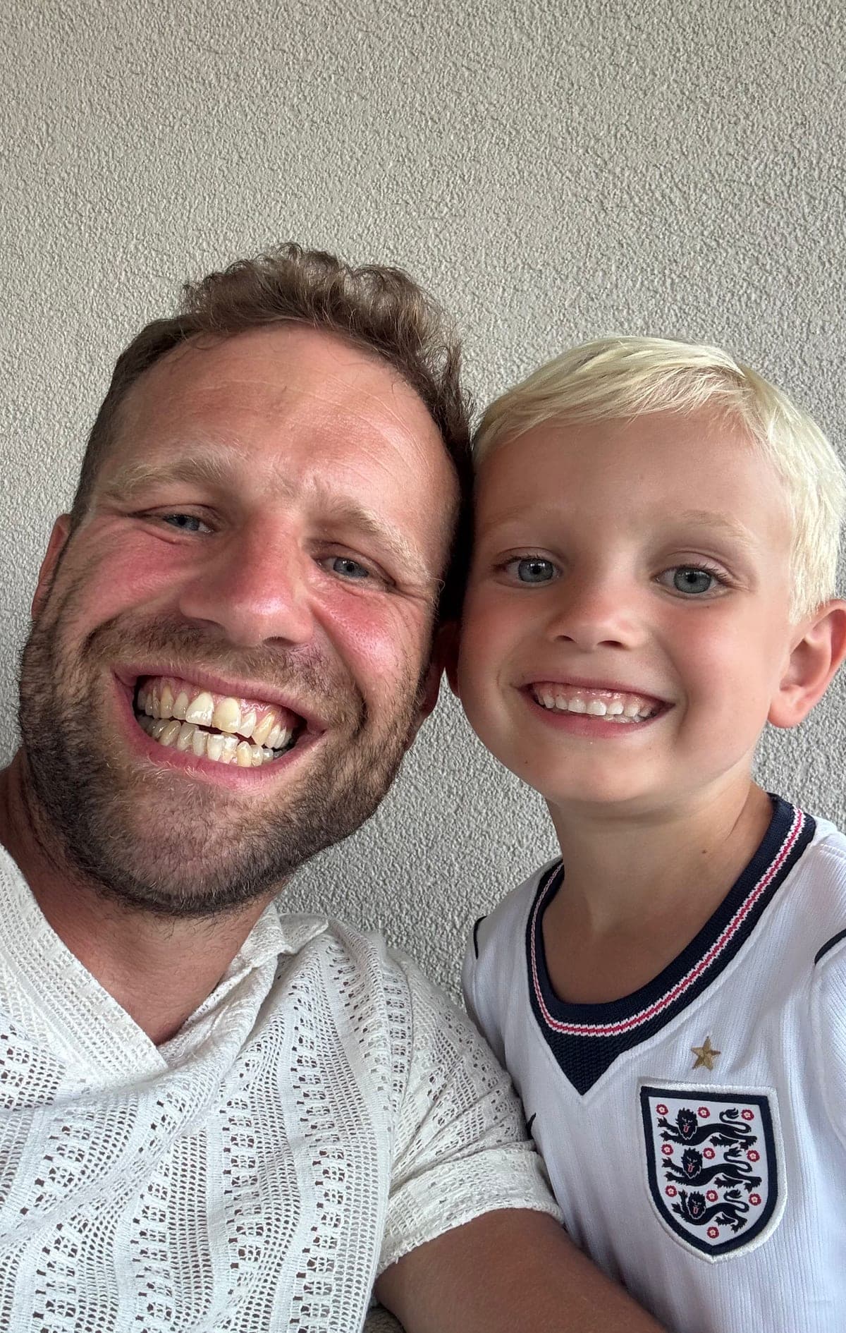 Andrew and his son Theo